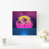 Stijlretro Futuristische wandklok van 80 (Huis)