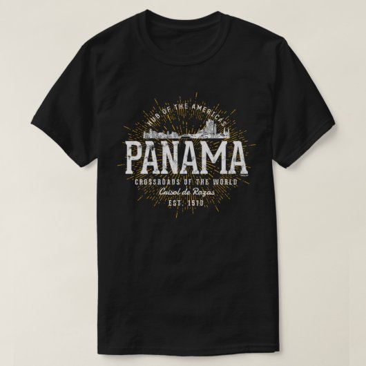 Stijlretro Panama T-shirt (Design voorkant)