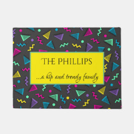 Stijlretro van Hip en Trendy 80s Welkom Deurmat