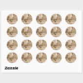 stijlrooster foto ronde sticker (Vel)