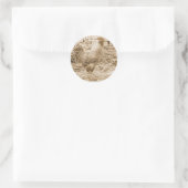 stijlrooster foto ronde sticker (Tas)