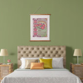  Stijlroze Bloem Magisch Hangend Wandkleed