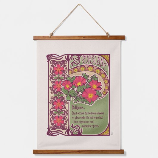  Stijlroze Bloem Magisch Hangend Wandkleed (Voorkant)