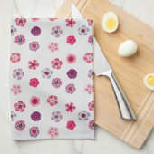  Stijlroze bloemen keukenhanddoek (Quarter Fold)