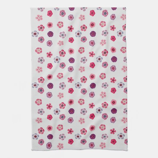  Stijlroze bloemen keukenhanddoek (Verticaal)