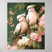  stijlroze coachen met Cherry Blossom Poster (Voorkant)