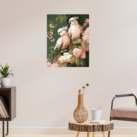  stijlroze coachen met Cherry Blossom Poster (Woonkamer 3)