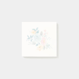 Stijlroze en blauwe ventilator Bouquet Post-it® Notes