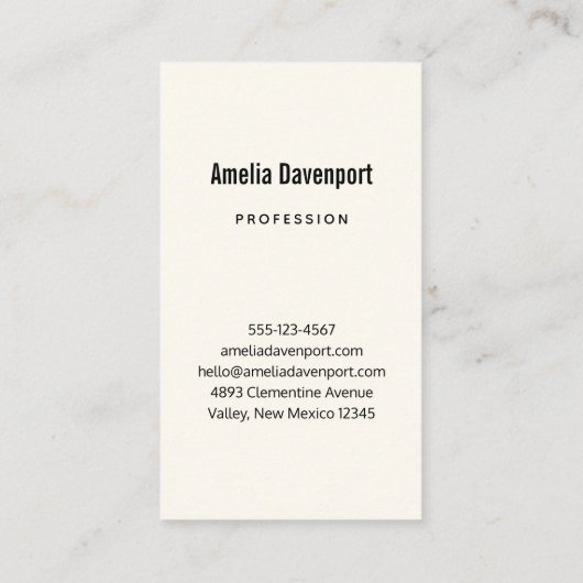 Stijlroze en blauwe ventilator Bouquet Visitekaartje (Achterkant)