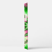 Stijlroze en groene fractaal Case-Mate iPhone case (Achterkant / Rechts)
