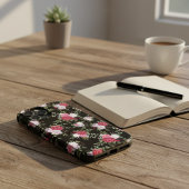 Stijlroze en rode bloemen  Botanisch Case-Mate iPhone Case