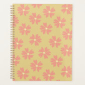Stijlroze Floral Pattern Yellow Planner (Voorkant)