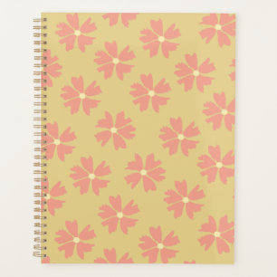 Stijlroze Floral Pattern Yellow Planner