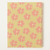 Stijlroze Floral Pattern Yellow Planner (Achterkant)