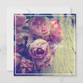 Stijlroze rozen Bedankkaart (Voorkant)