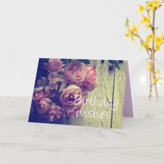  Stijlroze rozen Kaart (Gele Bloem)