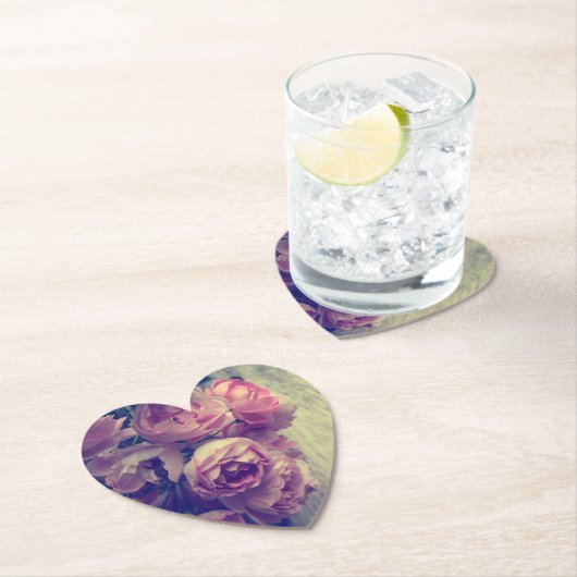  Stijlroze rozen Kartonnen Onderzetters (Insitu)