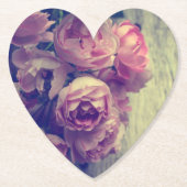  Stijlroze rozen Kartonnen Onderzetters (Voorkant)