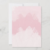 Stijlroze Waterverf Floral Baby shower uitnodigen Kaart (Achterkant)