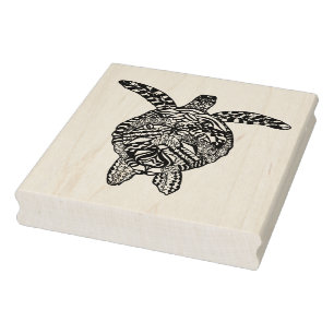Stijlschildpad Rubberstempel