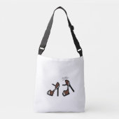 Stijlschoenen afdrukken - kaneelhoekplaat crossbody tas (Voorkant)
