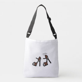 Stijlschoenen afdrukken - kaneelhoekplaat crossbody tas