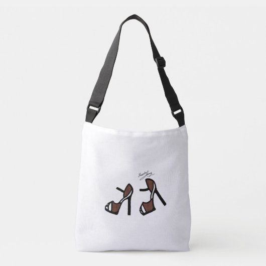 Stijlschoenen afdrukken - kaneelhoekplaat crossbody tas (Voorkant)