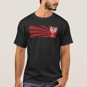 stijlsquashrackets voor het spelen van squash t-shirt