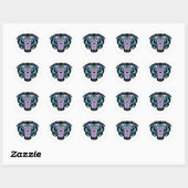 Stijlstijl 2 ronde sticker (Vel)