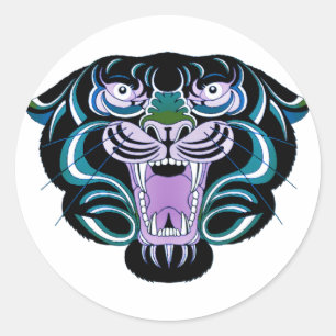 Stijlstijl 2 ronde sticker