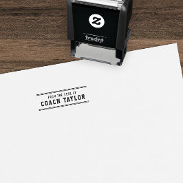 Stijlstrepen van variëteit van het bureau van de c  zelfinktende stempel