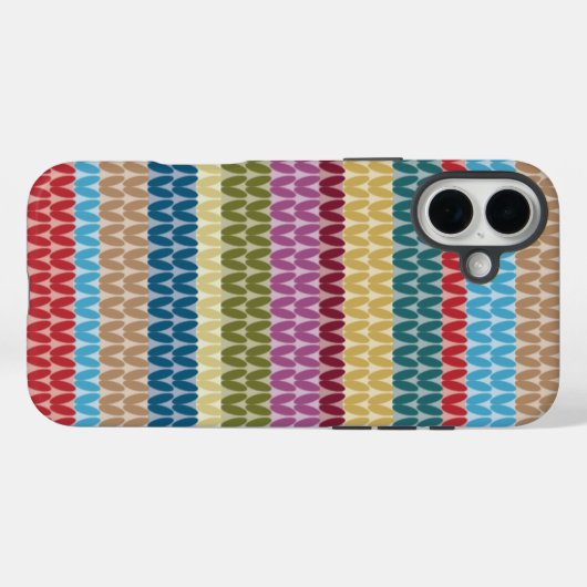 Stijlstrips van brei Case-Mate iPhone case (Achterkant (horizontaal))