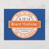 stijlteken Opslaan Afstuderen Datum Aankondigingskaart (Voorkant)