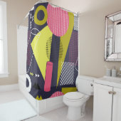 Stijltextuur, patroonontwerp, abstract, douchegordijn (In situ)