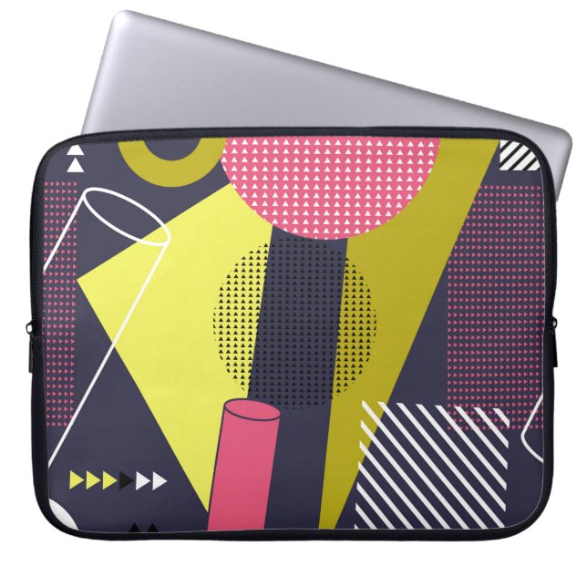 Stijltextuur, patroonontwerp, abstract, laptop sleeve (Voorkant)