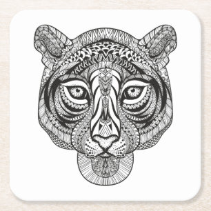 Stijltijger Kartonnen Onderzetters