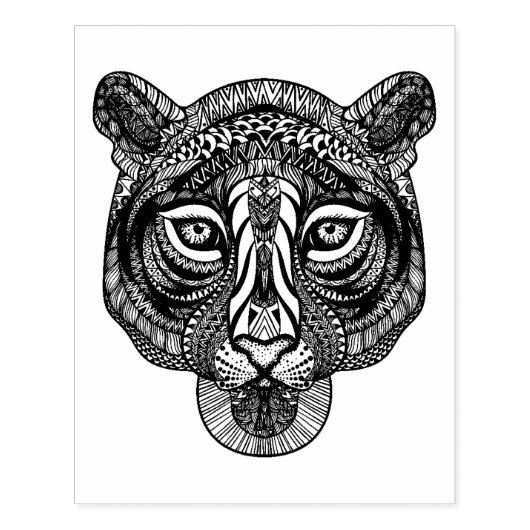 Stijltijger Rubberstempel (Afrduk)