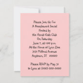  Stijluitnodigingen naaldprikbrei Kaart (Achterkant)