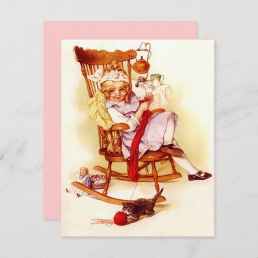 Stijluitnodigingen naaldprikbrei Kaart (Voorkant / Achterkant)