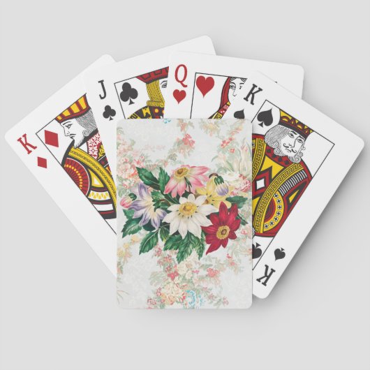 Stijlventilator Bouquet kleurrijk Pokerkaarten (Achterkant)