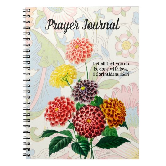  Stijlventilator Bouquet Prayer Journal Notitieboek (Voorkant)
