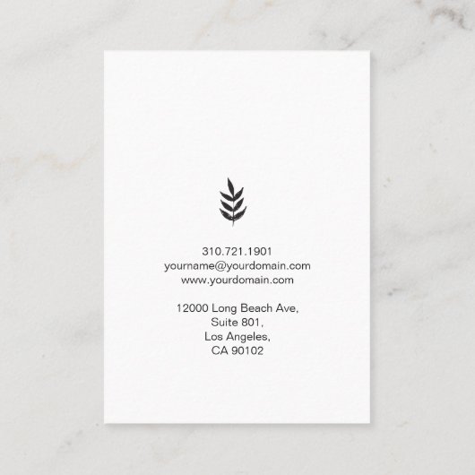  Stijlventilator Visitekaartje - Roze (Achterkant)