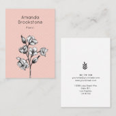  Stijlventilator Visitekaartje - Roze (Voorkant / Achterkant)