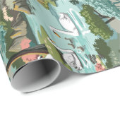 Stijlverf van het meer van Swan door Aantal Cadeaupapier (Rol Hoek)