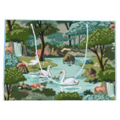 Stijlverf van het meer van Swan door Aantal Groot Cadeauzakje (Achterkant)