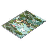 Stijlverf van het meer van Swan door Aantal Notitieboek (Linkerzijde)