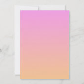 stijlverjaardagskaart roze gradiënt kaart (Achterkant)