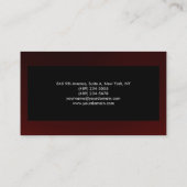 Stijlvlakte Moderne Rode Grijze Achtergrond Origin Visitekaartje (Achterkant)