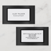 Stijlvlek modern Grijs Verlangste Verlangste Oorsp Visitekaartje (Voorkant / Achterkant)