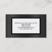 Stijlvlek modern Grijs Verlangste Verlangste Oorsp Visitekaartje (Achterkant)